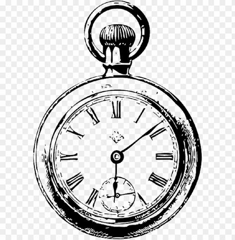 Pocket Watch With Gears, Pocket Watch Sketch, Eyeliner Drawings, Stop Watch Tattoo, Pocket Watch Drawing, Pocket Watch Tattoo Design, Sketch Minimalist, Watch Sketch, Alice In Wonderland Clocks