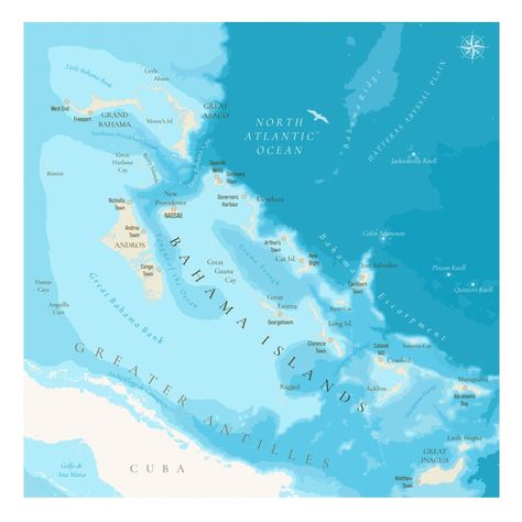 #mapofbahamas #bahamas #islands #cuba #caribbean #ocean #summer The Bahamas Map, Bahamas Map, The Bahamas, Travel Poster, Map Print, Bahamas, Travel Posters, Poland, Map