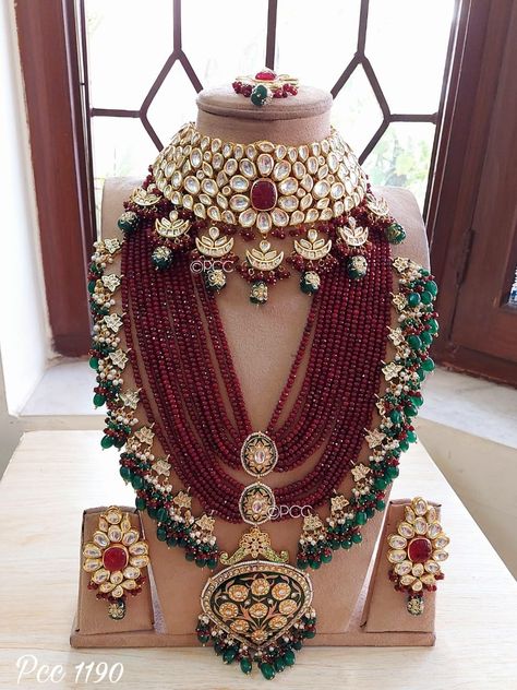 Bridel Jwellry Set, Beaded Wedding Jewelry, Wedding Jewellery Designs, Bridal Jewelry Sets Brides, Wedding Jewelry Sets Bridal Jewellery, Kundan Jewellery Bridal, Indian Wedding Jewelry Sets, Bridal Necklace Designs, Bridal Jewelery