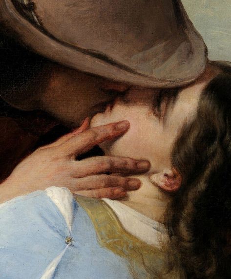 c0ssette:Francesco Hayez The Kiss 1859 (Detail) Rennaissance Art, The Kiss, Old Paintings, Romantic Art, Classical Art, Ethereal Art, Old Art, Classic Art, Love Art