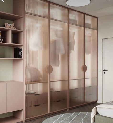 Closet Wall Ideas, Glass Dressing Room, Luxury Cupboard, Almirah Designs Bedrooms, Glass Wardrobe, Bedroom Wardrobe Design, Wardrobe Door Designs, Luxury Closets Design, Wardrobe Interior Design