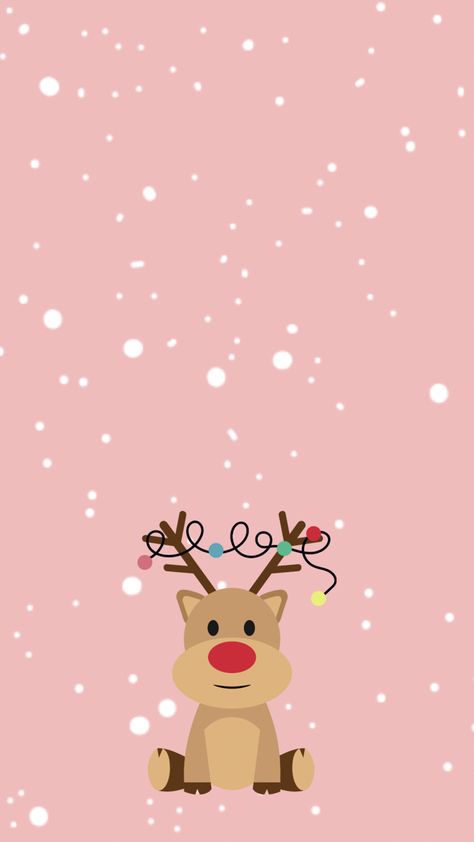 Pink Reindeer Wallpaper, Merry Christmas Disney Wallpaper, Pink Background Christmas, Christmas Pink Aesthetic Wallpaper, Chrismas Wallpers For Iphone Aesthetic, Pink Christmas Background Iphone, Wallpaper Natal Aesthetic, Christmas Wallpaper Backgrounds Iphone, Cute Christmas Wallpaper Pink