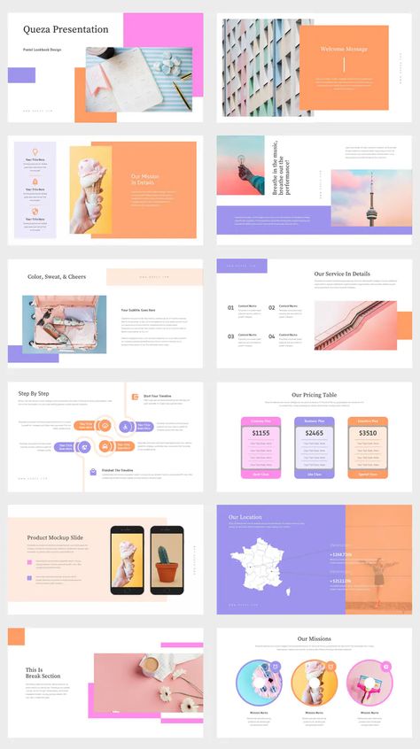 Brand Pitch Presentation, Marketing Powerpoint Design, Powerpoint Design Colorful, Marketing Presentation Ideas, Colorful Powerpoint Template, Presentation Design Colorful, Graphic Design Slides, Pdf Design Ideas, Colorful Presentation Design