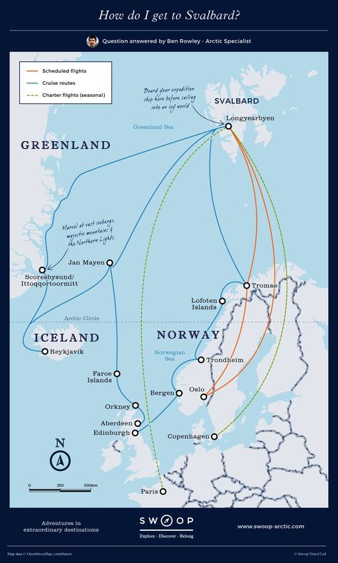 Norway Country, Svalbard Norway, Longyearbyen, Travel Infographic, Travel Inspiration Destinations, Bergen Norway, Scandinavian Countries, His Dark Materials, How Do I Get