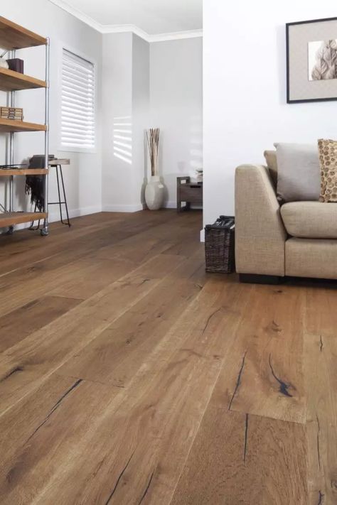 Hardwood Flooring Trends 2022-2023: Texture, Color, Pattern, Finish, and Layout - Hackrea Wide Oak Floors, Fresh Oak Floors, Smart Core Lanier Hickory, Laminate Floor Living Room, Wood Oak Floors, Oak Floor Home Decor, Living Room Parket Floor, Maple Oak Floors, Living Room Flooring Ideas Laminate