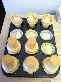 Goddess of Baking: Ice Cream Cone Cupcakes Ice Cream Cone Cupcakes Halloween, Cupcake Ice Cream Cones Recipe, Ice Cream Cones Cupcakes, Crazy Activities, Ice Cream Cone Cupcake, Cone Cakes, Ice Cream Cones Recipe, Cupcake Ice Cream Cones, Cone Dessert