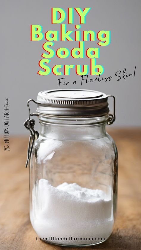 This guide on how to prapare your own DIY Baking Soda Scrub, an effective and natural skincare product, emphasizes its role in sustainable beauty practices, that you can always have around the house. Diy Baking Soda Face Scrub, Baking Soda Exfoliating Scrub, Baking Soda For Face, Exfoliating Body Scrub Diy, Homemade Exfoliating Scrub, Diy Baking Soda, Baking Soda Body Scrub, Baking Soda For Skin, Baking Soda Mask