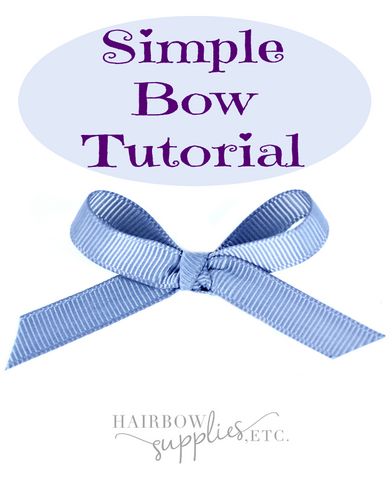 How to Make a Simple Bow – Hairbow Supplies, Etc. Tie Bows With Ribbon, Aesthetic Craft Ideas, Easy Hair Bows, Craft Ideas For Beginners, Aesthetic Craft, Hair Bow Instructions, Bow Making Tutorials, Couture Bb, Homemade Bows