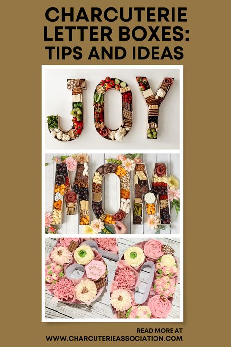 Looking for a fun and unique way to serve up charcuterie? Try making your own letter box! Our latest article shows you step-by-step how to create a personalized and delicious spread that's sure to impress your guests or would make a perfect gift for a special someone! #LetterBoxCharcuterie #CharcuterieIdeas #PartyPlatters #charcuterie #charcuterieboard #charcuterielife #charcuterieboxes #charcuterieplatter #diycharcuterie #charcuterieideas #charcuterieinspiration #charcuteriecreations Charcuterie Letter Box Ideas, Charcuterie Letter Boxes Diy, Letter Box Charcuterie Board, Letter Tray Charcuterie, Letter Trays For Food, Charcuterie Letter Board Ideas, Fillable Letters Charcuterie, Letter Charcuterie Board Ideas, Letter Tray Ideas