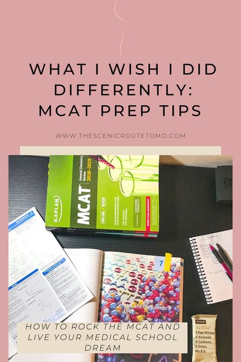 The MCAT is a beast of an exam, but we all know it's something we have to do if we want to fulfill our dream of going to medical school. Here are some tips on how to succeed. Learn through my mistakes so you don't make the same ones! Biochemistry, Mcat Prep, School Preparation, School Tips, A Beast, School Hacks, Medical School, 5 Things, Live For Yourself