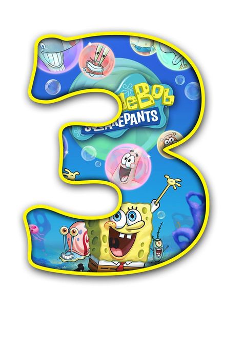 spongebob printable number3 Sundjer Bob, Spongebob Squarepants Meme, Pastel Bob, Spongebob Birthday Cake, Sequencing Activities Kindergarten, Disney Princess Names, Bob Sponge, Watch Spongebob, Barbie Birthday Cake