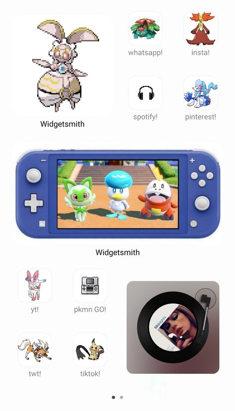 aesthetic layout pokemon home screen iphone taylor swift Pokemon Iphone Layout, Pokemon Iphone Theme, Pokemon Phone Theme, Pokemon Layout, Pokemon Homescreen, Wallpaper Layouts, Ios Setup, Future Phone, Aesthetic Layout