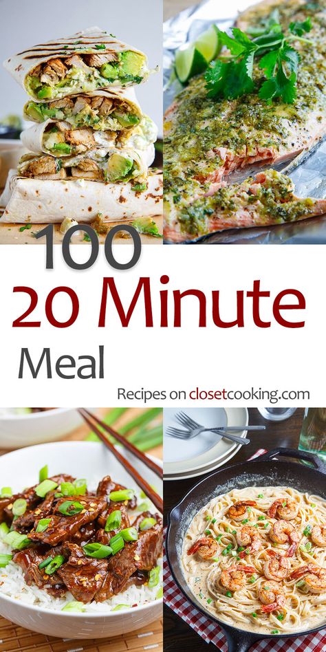 20 Minute Meals, 20 Min Meal, 20 Minute Dinners, Quick Family Meals, 30 Min Meals, 20 Minute Recipes, 15 Minute Meals, Fast Dinners, Healthy Family Meals