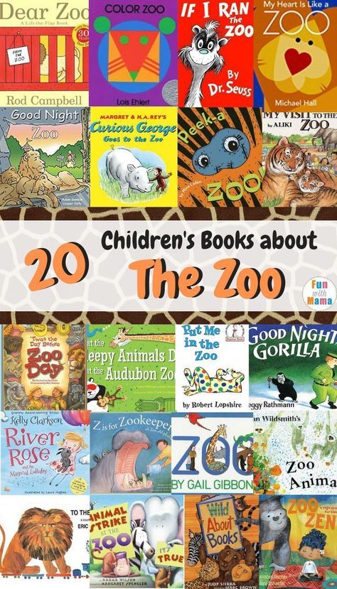 20 Zoo Books for Kids Preschool Concepts, School Poems, Zoo Animal Activities, Preschool Zoo Theme, Zoo Preschool, Zoo Crafts, Zoo Book, Zoo Activities, Dear Zoo