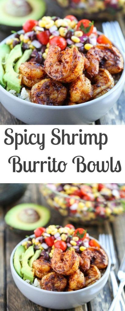 Shrimp Burrito Bowl Recipe, Shrimp Burrito Bowl, Corn Black Bean Salsa, Recipe With Cilantro, Shrimp Burrito, Easy Paleo Dinner Recipes, Corn Black Bean, Cilantro Recipes, Paleo Snack