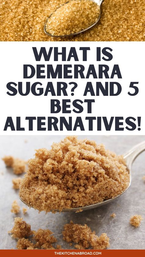 Discover the rich, caramel flavor of Demerara sugar, a natural sweetener with a crunchy texture that's perfect for your culinary creations. Sugar Busters Recipes, Sugar Substitutes For Baking, Sugar Busters, Demerara Sugar, Sugar Replacement, Food Education, Baking Substitutes, Ingredient Substitutions, Sugar Intake