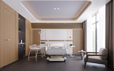 Behance 上的 Patient Room Design Hospital Architecture, Patient Room Design, Hospital Design Architecture, Healthcare Interior Design, Materials Board Interior Design, Modern Hospital, Nursing Room, Hospital Interior, Clinic Interior Design