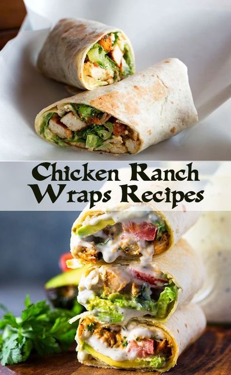 Chicken Ranch Wraps Recipes, Chicken Ranch Wraps, Healthy Roast, Light Dinner Ideas, Healthy Lemon Chicken, Ranch Wraps, Lunchbox Recipes, Wraps Recipes, Beef Stir Fry Recipes