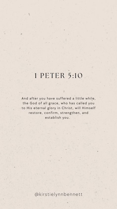 1 Peter 5 10, Peter 5 10, Gods Plan Quotes, Motivational Bible Verses, Comforting Bible Verses, Powerful Bible Verses, Ayat Alkitab, Christian Bible Quotes, Bible Study Verses