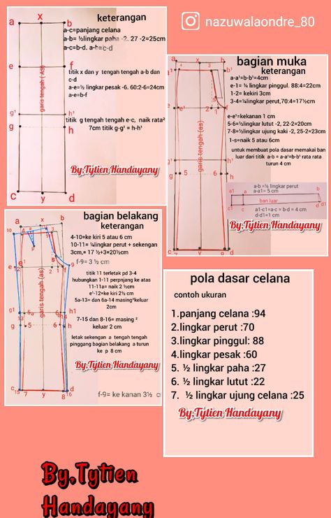 Jasa pembuatan pola baju ,dan jahit online Wa 082338865207 Pola Top, Pola Dasar, Pants Pattern Free, Pola Rok, Diy Clothes Patterns, Projek Menjahit, Sewing Sleeves, Sewing Measurements, Diy Clothes Hacks