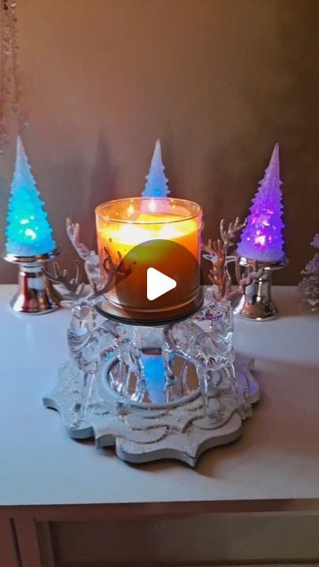 Victoria Celeste |  DIYs & CRAFTS on Instagram: "🦌❄️🎄✨️DIY EASY CANDLE HOLDER IDEA 💡 

SHARE LIKE AND COMMENT FOR MORE PROJECTS!!
😊🫶🦌✨️💓

#diy #manualidades #homedecor #viralvideo 
#dollartree #dollartreefinds #Walmart #navidad #decor 
#crafts" Christmas Diy Candle Holders, Diy Christmas Candle Holders, Christmas Candle Holders Diy, Walmart Diy, Diy Candles Easy, Christmas Candles Diy, Indoor Holiday Decor, Easy Candles, Diy Candle Holders