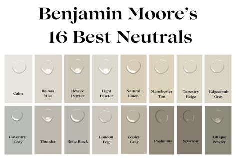 Benjamin Moore's Best Neutral Paint Colors - Fresh Abodes Interior Re-Design Mud Color Paint, Manchester Tan Benjamin Moore Cabinets, Neutral Taupe Paint Colors, Best Tan Paint Colors, Neutral Beige Paint Colors, Benjamin Moore Neutral Paint Colors, Benjamin Moore Taupe, Cool Neutral Color Palette, Benjamin Moore Beige