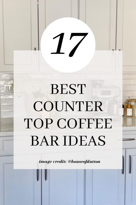 If you’re looking for the best countertop coffee bar ideas to make the most of your space, then you’ve come to the right place. This post is all about the best coffee bar ideas to jump-start your morning. 

see it all here:

https://byannabellerose.com/countertop-coffee-bar-ideas/ Coffee Bar Countertop Ideas, Countertop Coffee Bar Ideas, Countertop Coffee Bar, Coffee Station Ideas Countertop, Built In Coffee Bar, Countertop Decor Ideas, Best Countertops, Coffee Bar Ideas Kitchen Counter, Minimalist Kitchen Essentials