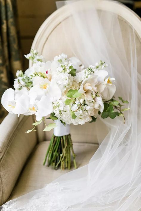 White Orchid Bouquet, Orchid Bridal Bouquets, White Orchids Wedding, Orchid Bouquet Wedding, Bouquet Photography, Orchid Bouquet, Bridal Bouquet Flowers, Romantic Garden Wedding, Orchid Wedding