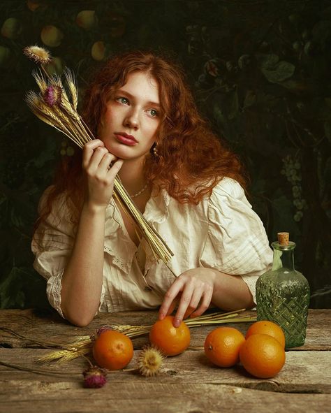 Classical Portrait Photography, Classic Portrait Photography, Old Masters Paintings Portraits, Old Masters Paintings, Irene Rudnyk, Rembrandt Portrait, Fruit Shoot, Reference Photos For Artists, Fine Art Portrait Photography