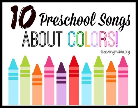 Teaching Mama: 10 Preschool Songs About Colors. Pinned by SOS Inc. Resources @SOS Inc. Resources. Preschool Transitions, Transition Ideas, Teaching Mama, Color Unit, Preschool Circle Time, Color Songs, Winter Songs, Preschool Colors, Preschool Music