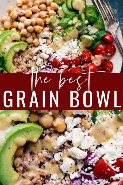 Introducing a delicious and nutritious Grain Bowl that will soon become a favorite. This dish is a quick and easy way to enjoy a balanced meal that is both satisfying and delicious. #delicious #healthy #wholefoods #cleaneating #familyfriendly #kidfriendly #grainbowls Salad Bowl Recipes, Grain Bowl Recipe, Power Bowl Recipe, A Balanced Meal, Healthy Bowls Recipes, Protein Bowls, Grain Bowls, Challenge Ideas, Lunch Bowl