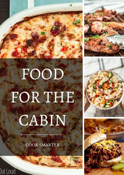 Food To Make On Vacation, Air Bnb Food Ideas, Air Bnb Dinner Ideas, Cabin Food Ideas, Vacation Recipes, Cabin Food, Vacation Meals, Weekend Meals, Slow Cooker Pork