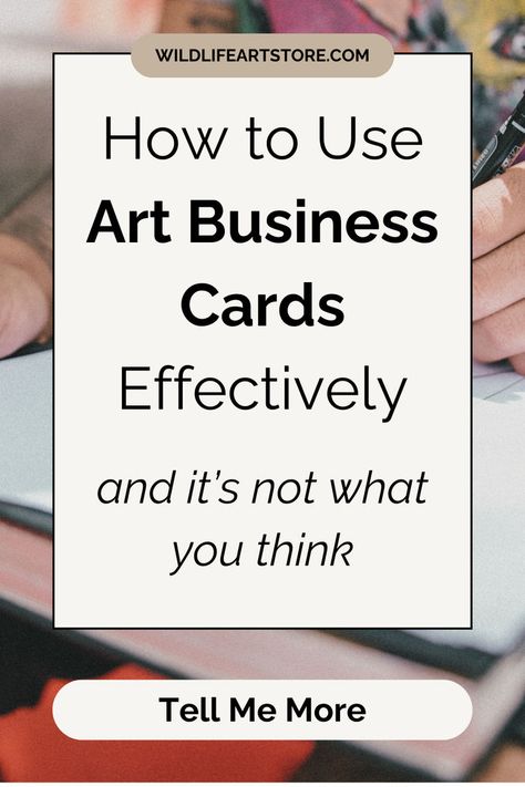 6 Ways to Use Art Business Cards Effectively Business Cards For Artists, Selling Techniques, Best Selling Art, How To Sell Art, Art Business Ideas, Art Selling, Artist Cv, Creative Arts Therapy, Art Business Cards