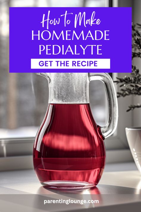 Learn how to make easy homemade Pedialyte recipes that are perfect for your little ones. When they are sick, it isn't always easy keeping them hydrated and putting electrolytes back into their little bodies. We find homemade Pedialyte is more acceptable to taste buds which can make all the difference. Our DIY version that you can make at home is cost effective and kid-friendly. Get the recipe now. Homemade Pediasure For Kids, Homemade Pedialyte Recipe, Diy Pedialyte Recipes, Pedialyte Jello, Natural Pedialyte, Pedialyte Recipe, Homemade Pedialyte, Homemade Electrolyte Drink, Recipe For Kids