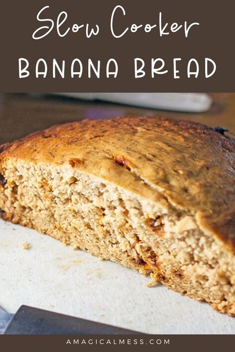 Recipe With Cinnamon Chips, Crockpot Banana Bread, Coffee Banana Bread, Slow Cooker Banana Bread, Banana Bread Moist, Recipes Banana Bread, Crock Pot Bread, Slow Cooker Bread, Bread Banana