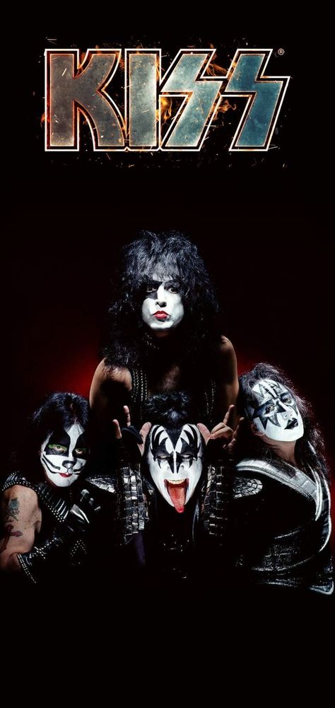 Wallpaper Iphone Kiss, Kiss Phone Wallpaper, Kiss Group, Banda Kiss, Kiss Artwork, Kiss Music, Rock Poster Art, Kiss Concert, Rock N Roll Art