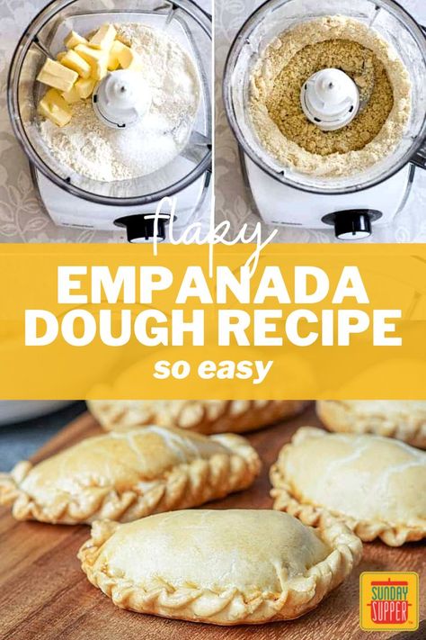 Empanada Crust Recipe, Cuban Empanada Dough Recipe, Sweet Empanadas Recipe Dough, Air Fry Empanadas Recipe, Flaky Dough Recipe, Flaky Empanada Dough, Almond Flour Empanada Dough, Desert Empanadas Recipe, Things To Make With Masa