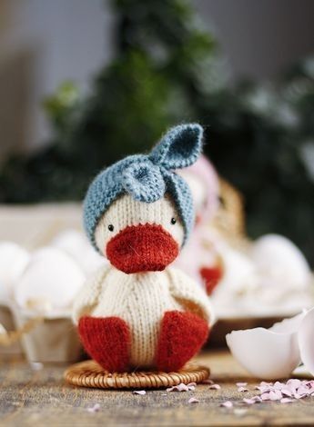 Duck Knitting Pattern, Easy Cute Crochet, Goose Amigurumi, Cute Crochet Patterns, Knit Amigurumi, Goose Pattern, Crochet Patterns Ideas, Little Cotton Rabbits, Animal Knitting Patterns