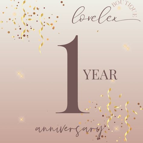 LoveLex Boutique✨ Denver📍 on Instagram: “IT’S OUR 1 YEAR ANNIVERSARY! ✨🤍 & to celebrate we will be having 25% off the website today on orders over $75 👏🏽 We will also be choosing…” 1 Year Anniversary Posts Instagram Story, Business Anniversary Post, 1 Year Business Anniversary Social Media, 1st Anniversary Logo, 1st Anniversary Logo Design, 1 Year Anniversary, 1 Year, First Anniversary, 1st Anniversary