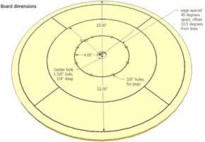 Crokinole board plans Crokinole Board, Orthographic Projection, Door Games, Board Games Diy, Plywood Projects, Wooden Board Games, Wood Games, Game Boards, Wooden Games