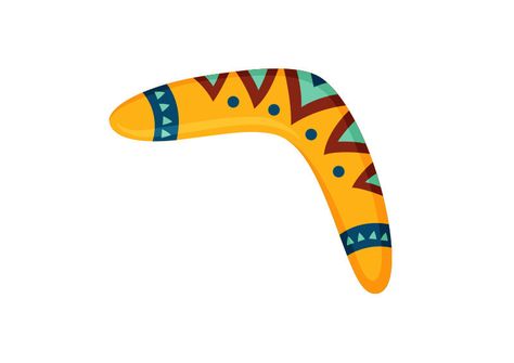 Boomerang Vector Illustration Boomerang Drawing, Mars Tattoo, Australian Boomerangs, Boomerang Design, Aboriginal Tattoo, Karma Tattoo, Invincible Comic, Aboriginal Painting, Boomerangs