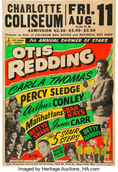 Percy Sledge, Otis Redding, Music Concert Posters, Vintage Concert Posters, Vintage Music Posters, Gig Poster, Delta Blues, Rock N’roll, Concert Poster