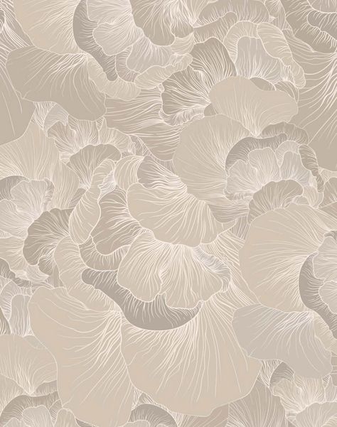 Luxury interior wallpaper and pillows by 17 Patterns are available at The Pattern Collective. Design, Texture, Grey, Floral, Flowers, Wallpaper Design, Floral Wallpaper, White