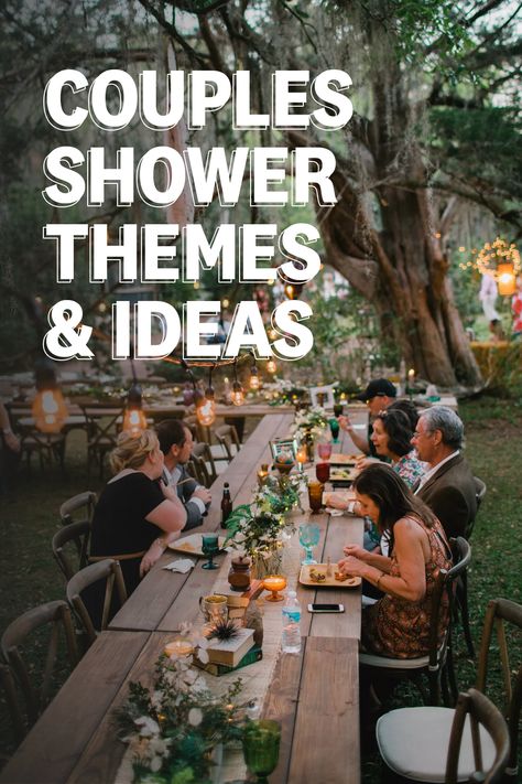 Groom And Bride Shower Ideas, Mixed Bridal Shower Ideas, Wedding Shower/reception, Bridal Shower Themes Coed, Summer Couple Shower Themes, Fall Couple Wedding Shower Ideas, Couples Shower Wedding, Unisex Bridal Shower Ideas, January Couples Shower Ideas