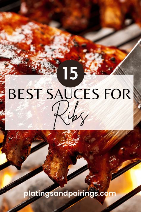 Baroque Sauce Recipes, Baroque Sauce, Ribs Bbq Sauce, Barbecue Sauce For Ribs, Sauce For Ribs, Bbq Rib Sauce, Bbq Sauce Recipes, Grilled Beef Ribs, Best Sauces