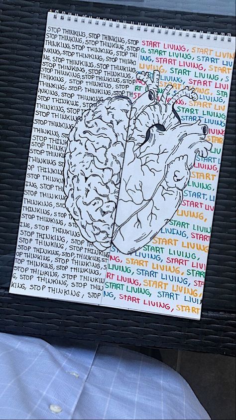 Mind Full Of Thoughts Drawing, Beautiful Drawings With Meaning, Real Heart Drawing, Meaningful Sketches, Brain Sketch, Human Heart Drawing, Carcase Iphone, Drawing Ideas Creative, Cool Pencil Drawings