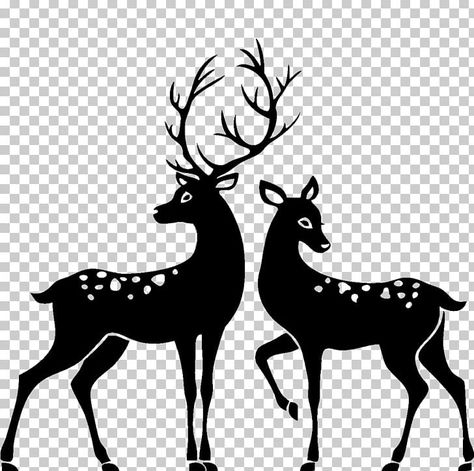 Hirsch Silhouette, Deer Sketch, Stag And Doe, Reindeer Silhouette, Deer Illustration, Buck And Doe, Clip Art Library, White Deer, Deer Silhouette