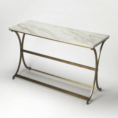 Butler Pamina Travertine Console Table Travertine Console Table, Travertine Console, Gold Console Table, Contemporary Console Table, Marble Console Table, Marble Console, Metal Console Table, Mirrored Console Table, Metal Console