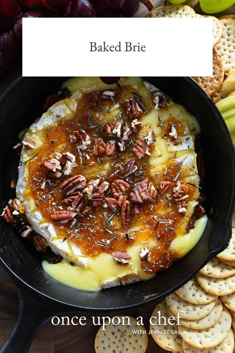 Baked Brie Baked Brie Dip Recipes, Baked Brie Apple Butter, Apple Butter Baked Brie, Fig Baked Brie, Baked Brie Apricot Jam, Baked Brie Platter, How To Cook Brie In The Oven, Baked Brie Air Fryer, Best Baked Brie Recipe