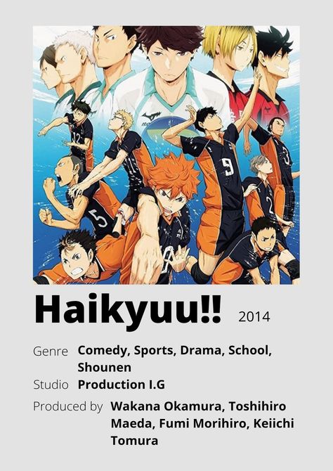 Yuichi Nakamura, Volleyball Court, Anime Wall Prints !!, Anime Haikyuu, Film Posters Minimalist, First Youtube Video Ideas, Animes To Watch, Poster Anime, Anime Printables